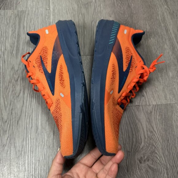 Size 9 - Brooks Launch GTS 9 Orange Blue  Running Shoe Men SAMPLE main image 8
